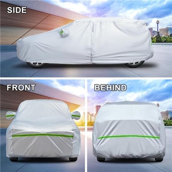 Full Car Cover Universal 6 Layers Outdoor Thicked All Weather Cover, Sunshield - Picture 12 of 14